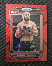 2023 Panini Prizm UFC KHAMZAT CHIMAEV CARD #150 RUBY RED WAVE PRIZM