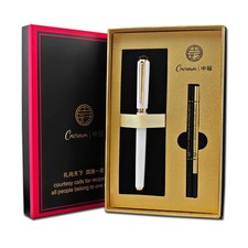 Luxury Ballpoint Pen, 24k Gold Trim, Best Rollerball Pen Gift Set for Men and...