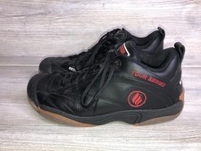 Ektelon Men's 11.5 Vtg NFS Racquetball Pickleball Court Shoes Black Tour 3/4