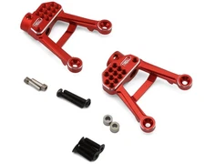 Treal Hobby Axial SCX10 II 7075 Aluminum Rear Shock Towers (Red)
