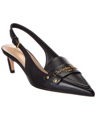 靴 Vintage Dior Leather Pumps 36 1/2 Dior Boy Leather Slingback Pump Women's Black 36 | eBay
