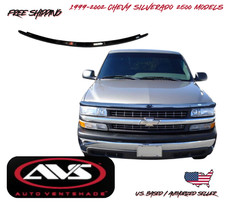 1999-2002 Chevrolet Silverado 2500 Bugflector Hood Bug Shield Protector Smoke 1999-2002 Chevrolet Silverado 2500 Bugflector Hood Bug Shield Protector Smoke
