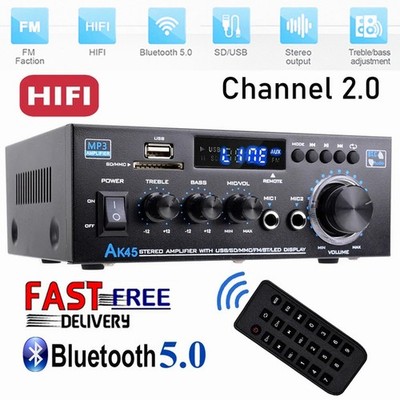 600W Verstärker Stereo Amplifier HIFI Digital Bluetooth FM USB Vollverstärker