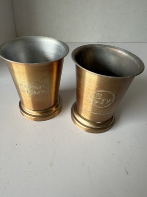 2 Metal  Makers Mark  Cups