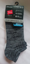 Hanes Premium Men's Socks No Show Performance Fit X-Temp 3 pack Size 6-12 New
