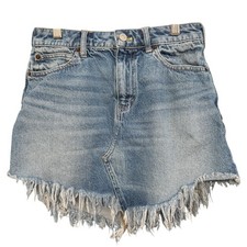 Free People We The Free Distressed Denim Cutoff Shorts Size 25 Frayed Hem