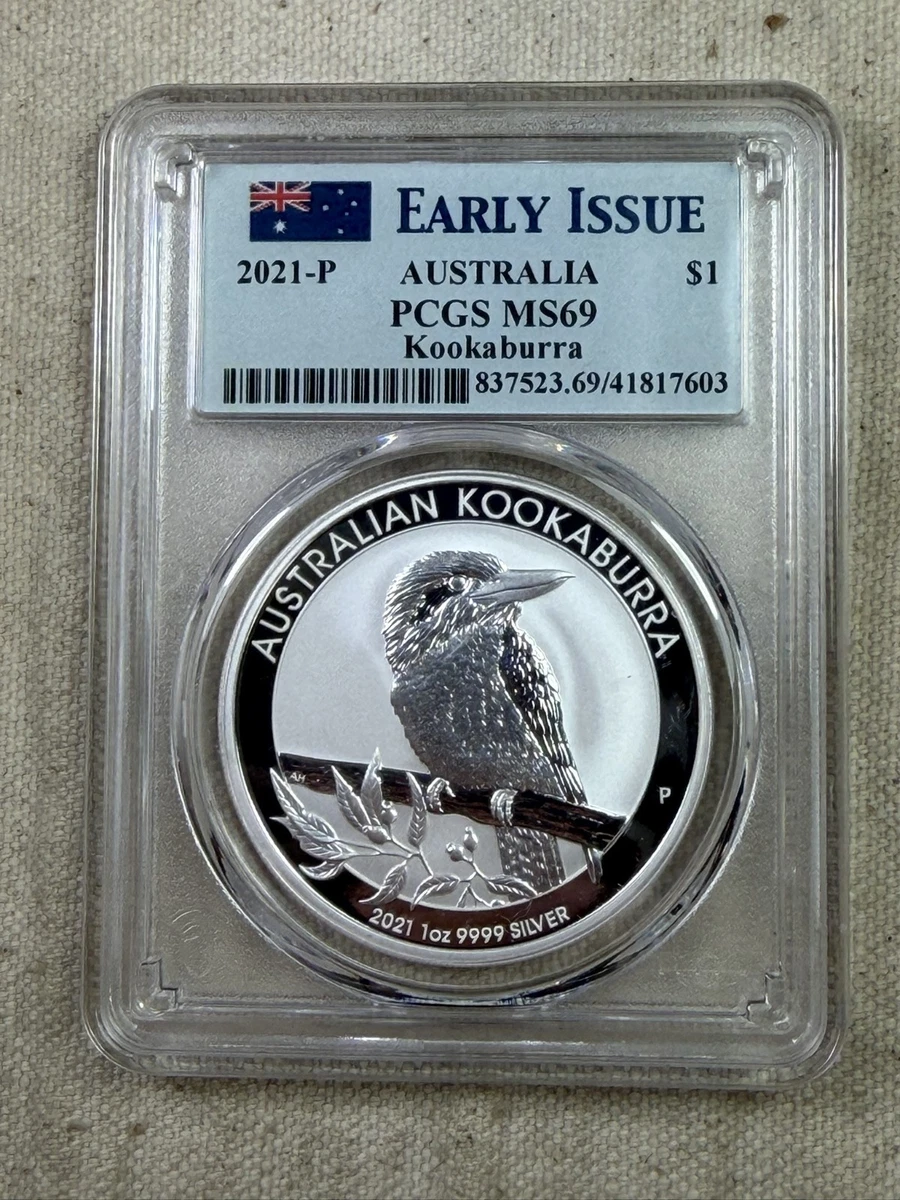 Australian Kookaburra MS 69 PCGS Certified Silver Bullion Coins