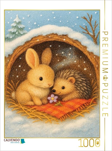 Calvendo Puzzle Winter Cave Of Friendship | 1000 Pieces, Finished Size 25.2 × 18-image