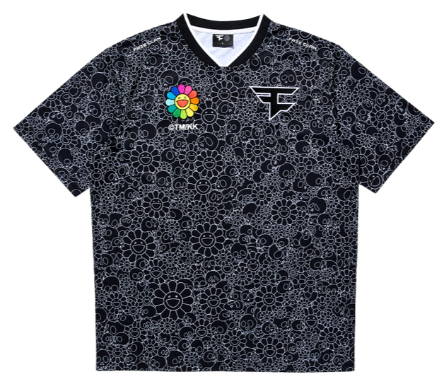 FaZe Clan x Takashi Murakami Jersey Black Size Small (S) | eBay