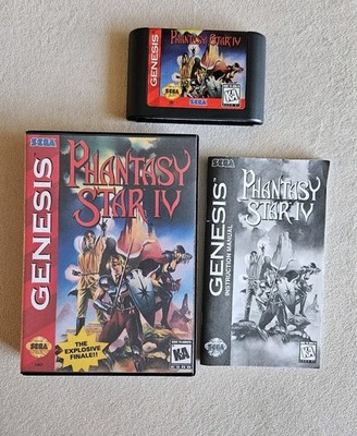 PHANTASY STAR IV SEGA GENESIS COMPLETE IN BOX READ DESCRIPTION SAVE WORKS