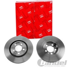 2X TRW BREMSSCHEIBEN 280mm BELÜFTET VORNE PASSEND FÜR SEAT TOLEDO VW CORRADO