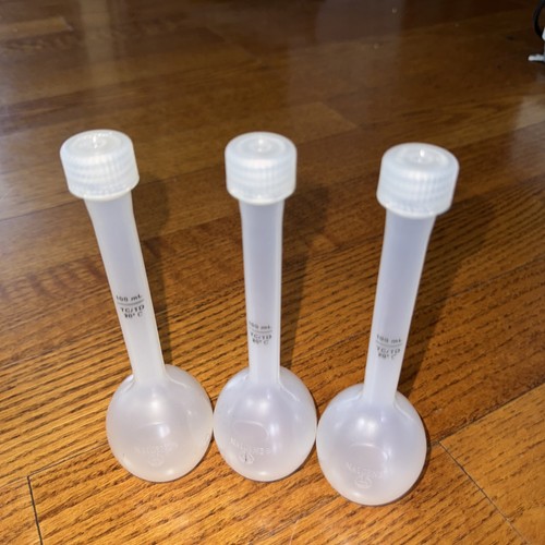 Lotto di 3 fiaschette volumetriche Nalgene 100ml in polipropilene PP con tappo a vite - Foto 1 di 3