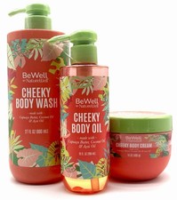 NatureWell Cheeky Hydrating Body Cream 14 oz , Oil 10oz   Body Wash 27 oz 