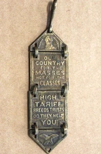 Antique Thomas Jefferson Watch Fob "Our Country for the Masses not the Classes"