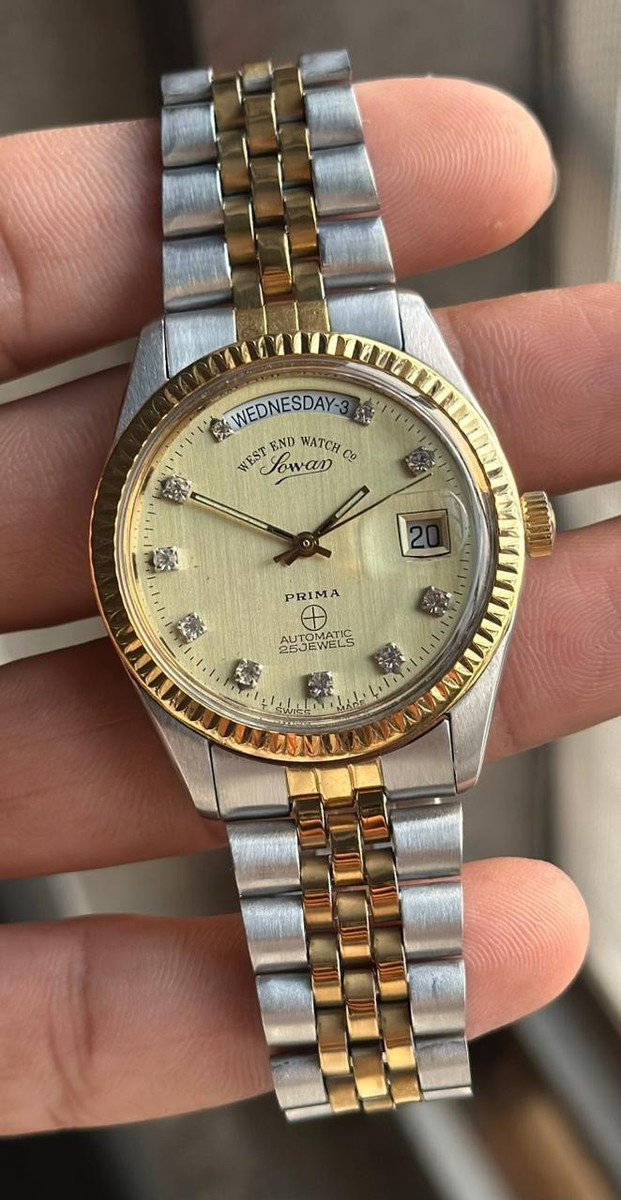 希少 WEST END WACTH CO. Sowar PRIMA自動巻き 時計 West End Watch Co Sowar Prima Automatic 25 Jewels Swiss Made Watch