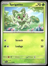 Sprigatito 013/198 Common Scarlet & Violet Pokemon Near Mint
