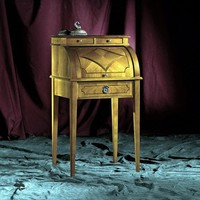 BüRo MöBel Design Tisch SekretäR Schreib Tische Office Einrichtung Antik Holz