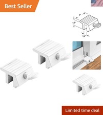 U 9802 Sliding Window Lock Set, 2 Pack, Versatile  Easy to Install Security