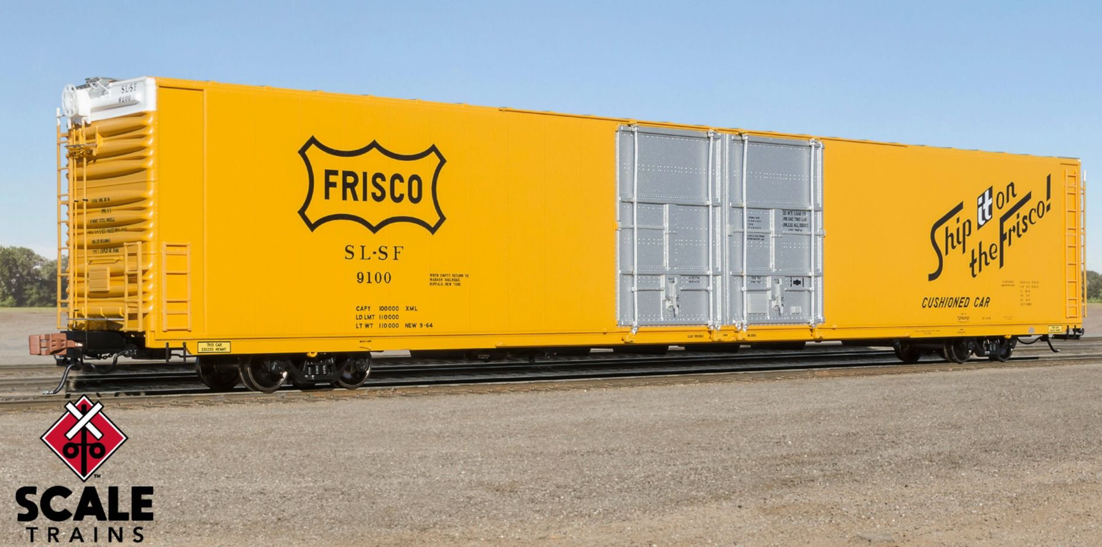 Scaletrains HO Scale Frisco SLSF #9100 Thrall 86' Auto Parts Boxcar ...