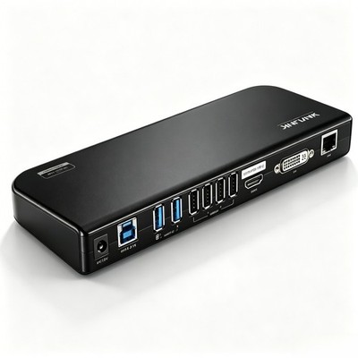 USB C Dual Display Docking Station DisplayLink Dock for M1/M2/M3 Mac/Windows