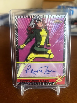 #ad 2025 Topps Finest X Men #x27;97 Lenore Zann as Rogue Voice Actor Auto #VA LZ Marvel $99.99