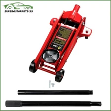 3 Ton Hydraulic Floor Jack with Single Quick Lift Piston Pump 5.1"-18.3" NEW