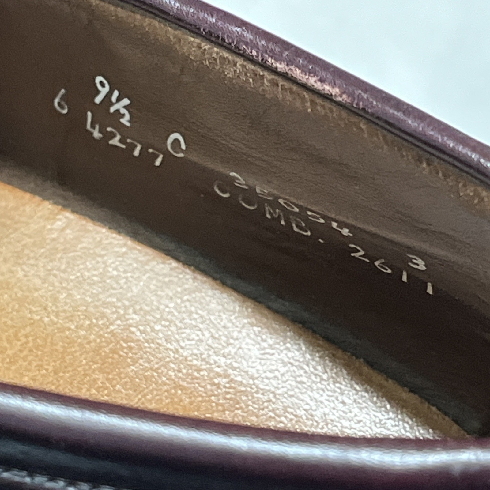 SAOLA Scarpa Allen Edmonds uomo 10 Wilbert pelle marrone comoda blucher Oxford casual