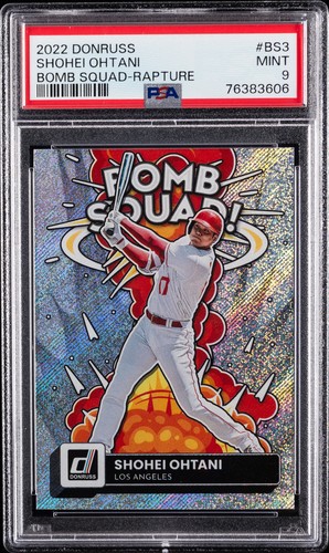 2022 PANINI DONRUSS BOMB SQUAD RAPTURE #BS3 SHOHEI OHTANI PSA 9