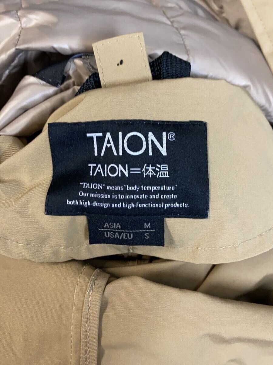 TAION M Beige Polyester Solid Coat Thin Insulatio… - image 3