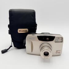 Canon Sure Shot 76 Zoom Date 35mm Film Camera 38-76mm Tested Case Batteries