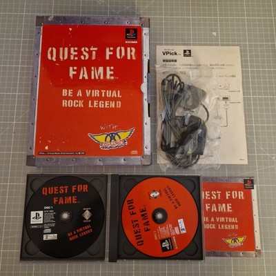 Quest for Fame mit Gitarren-Plektrum-Controller für japanische Playstation (NTSC-J)