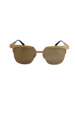 Italia Independent Women's Square Frame Gold Sunglasses