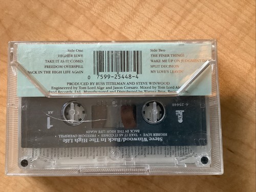 Steve Winwood, Back In The High Life, Cassette - Picture 2 of 2