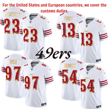 NWT Men's 49ers 2025 “Rivalries” Vapor Limited Jersey All Stitched White Gold