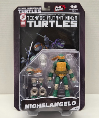 MICHELANGELO Teenage Mutant Ninja Turtles McFarlane Page Punchers Figure & Comic