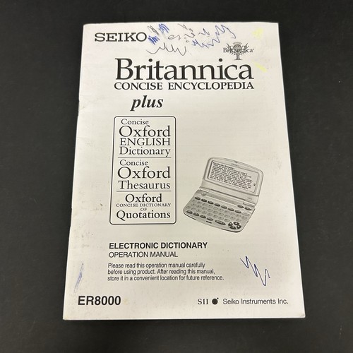 Seiko ER8000 Britannica Concise Encyclopaedia Oxford Dictionary & Thesaurus - Picture 19 of 20