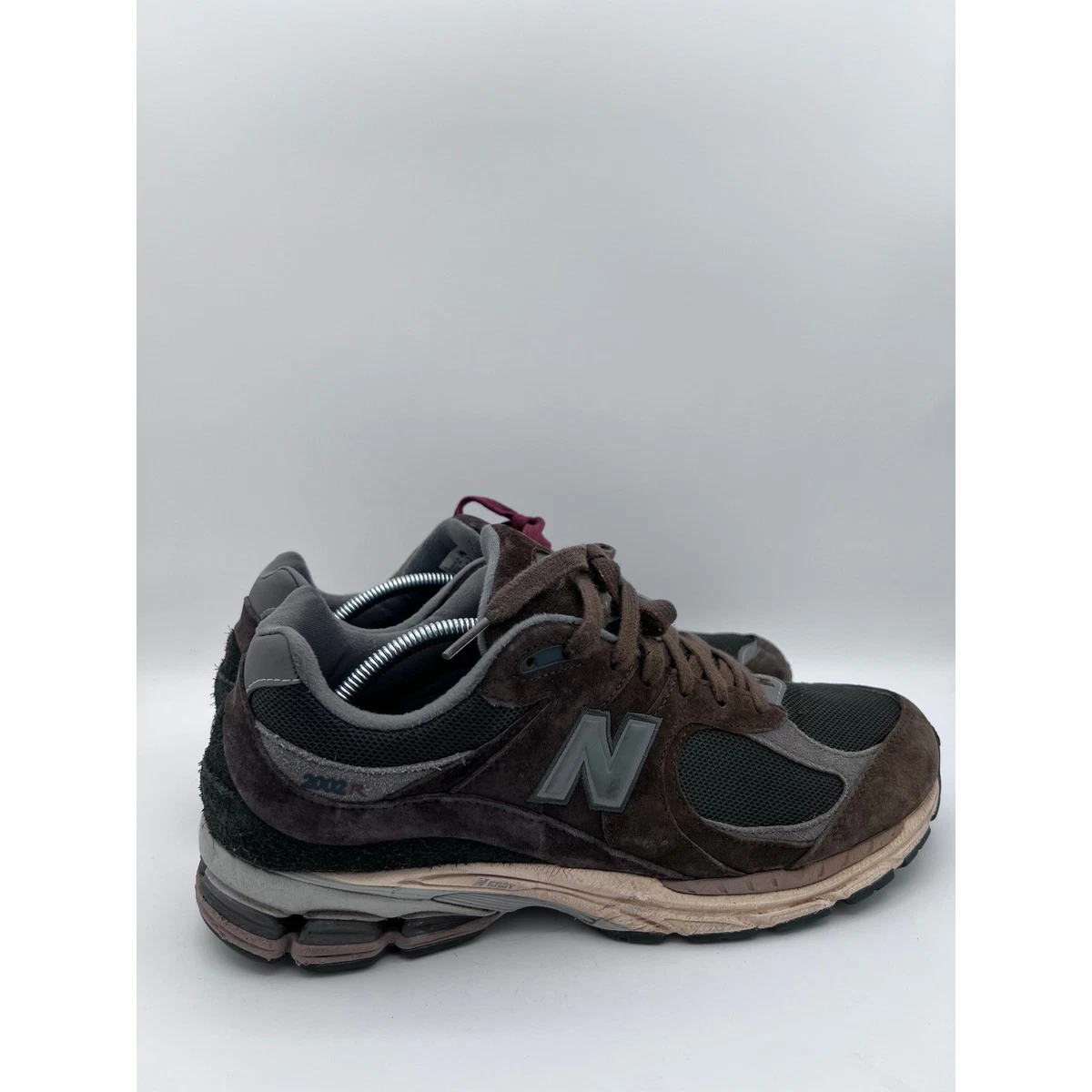 New Balance 2002R Black Fig Suede Mesh Sneakers M2002RLY Mens 12 Charcoal Brown New Balance 2002R Black Fig | M2002RHD | Laced main image 4