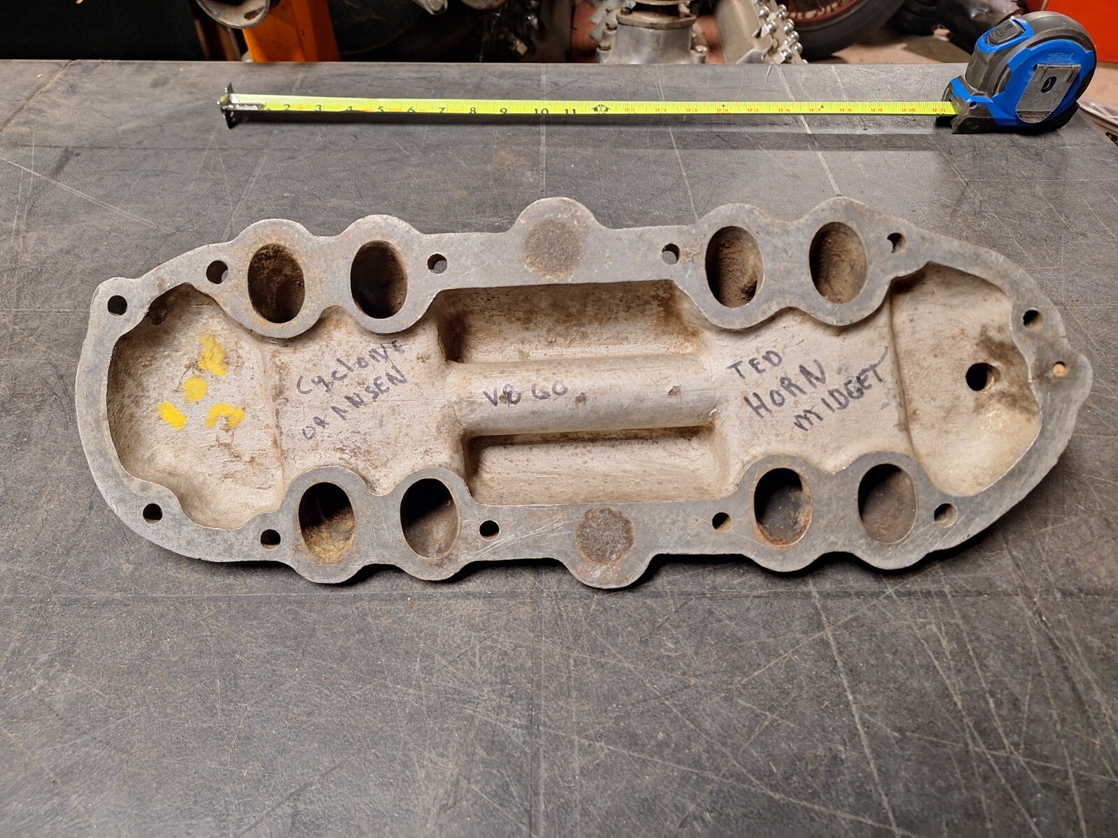Updraft Intake CYCLONE ANSEN Racing Intake Manifold 1937-1940 Ford V8 60 HP TED HORN ...