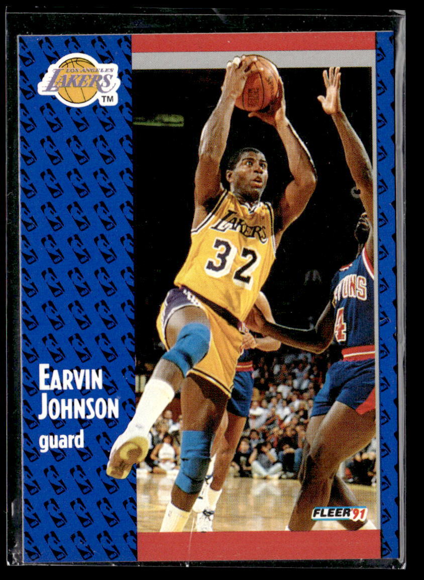 Magic Johnson - 1991-92 Fleer #100 Los Angeles Lakers