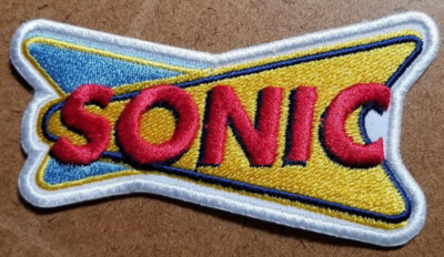 Sonic Drive In Burgers Embroidered Patch  approx 1.75x3.75''