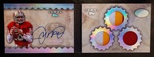 JOE MONTANA-2012 Topps Five-Star (#1/5) TRIPLE 3,2,&1 COLOR PATCH JERSEY/AUTO