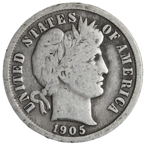 1905-O Barber Dime Nice Circulated VG/FINE! Complete Your Album!