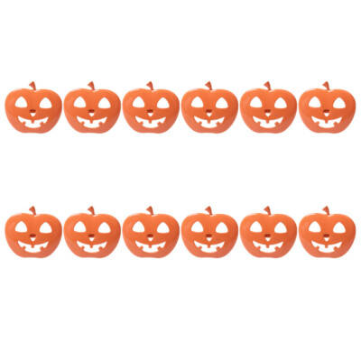 12PCS Farmhouse Napkin Rings Spooky Napkin Holder Halloween Pumpkin Decor