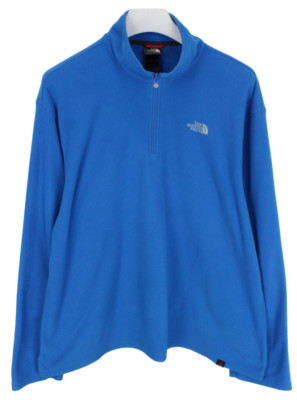 THE NORTH FACE Polartec Sweatshirt Herren 2XL Pullover Fleece Half Zip Blau