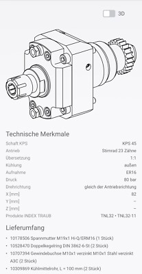 INDEX TRAUB TNL 32 Werkzeughalter 11025065 NEU