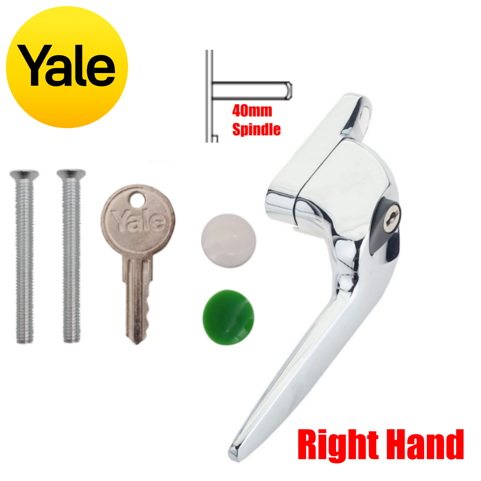 uPVC Window Handles Replacement Double Glazing Glazed Yale Trojan