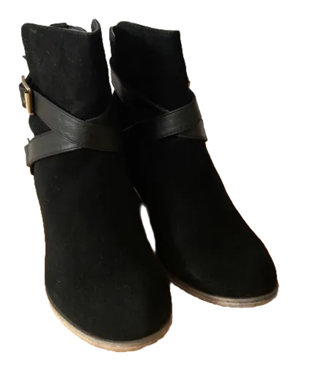 Mixx Shuz Women's Reba Cowgirl Bootie Boots Shoes Black Gold Size 8.5 image 8