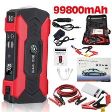 Car Jump Starter 99800mAh Booster Jumper Box Power Bank Battery Charger Portable