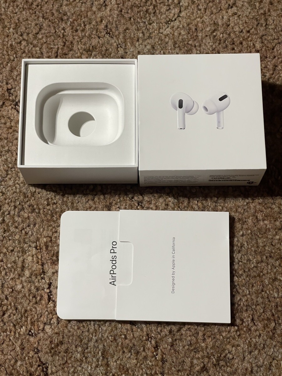 BOX ONLY AirPods Pro W/insert Apple White Manual | eBay