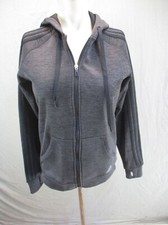 ADIDAS CLIMAWARM Size XS Womens Gray Full Zip Fleece Lined Athletic Jacket 1Bl11